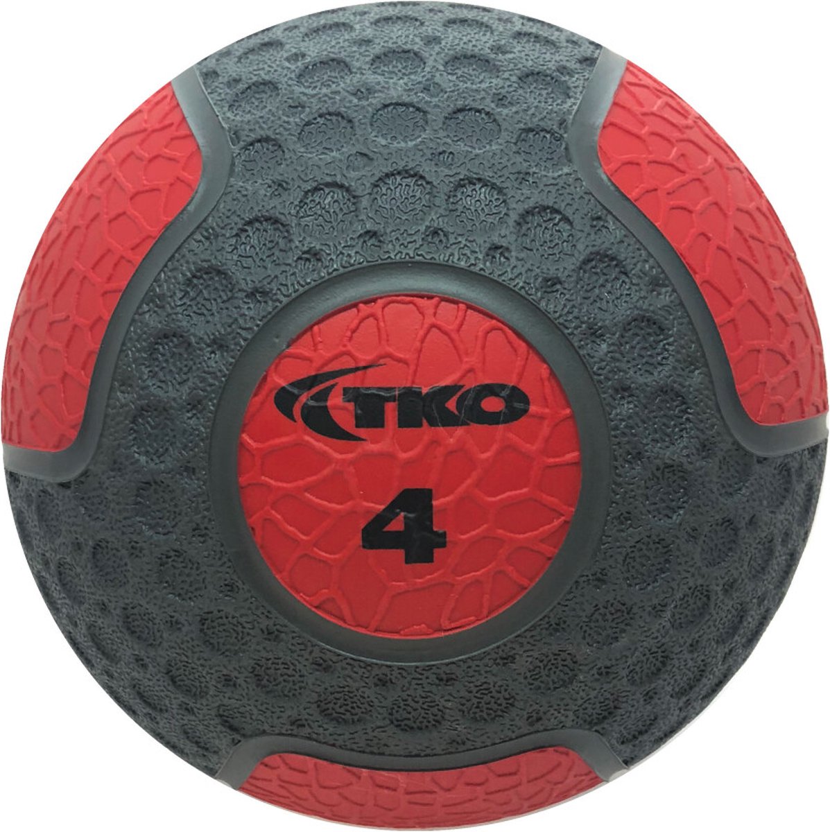 Medicijnbal - 4KG - grijs/rood | TKO Europe