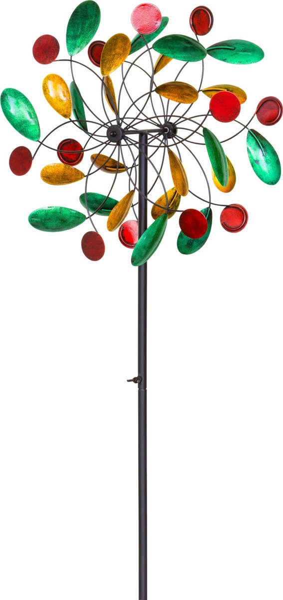 Windvanger HQ Metal Wind Spinner: Paddle Wheel Duett 110228 Multikleur 36 x 122 cm