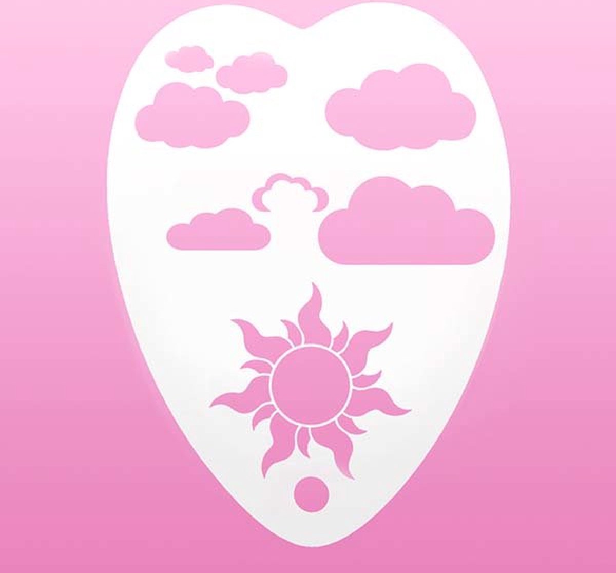 Heart Stencil - Head in the Clouds