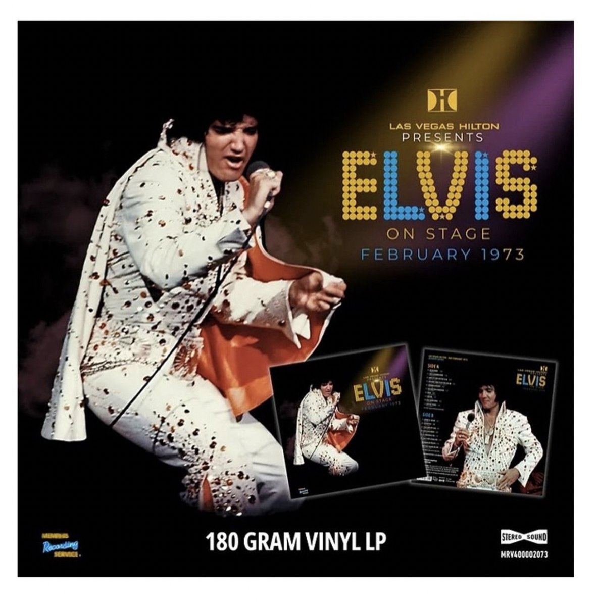 Elvis Presley On Stage February 1973 LP - ZWART VINYL - MRS
