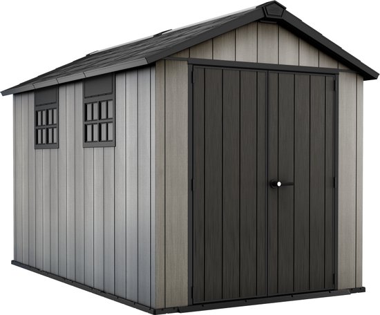 Keter Oakland 7511 Tuinhuis - 230x350x242 cm - Grijs