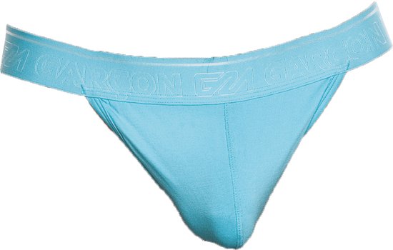 Garçon Sky Blue Thong - MAAT L - Heren Ondergoed - String voor Man - Mannen String