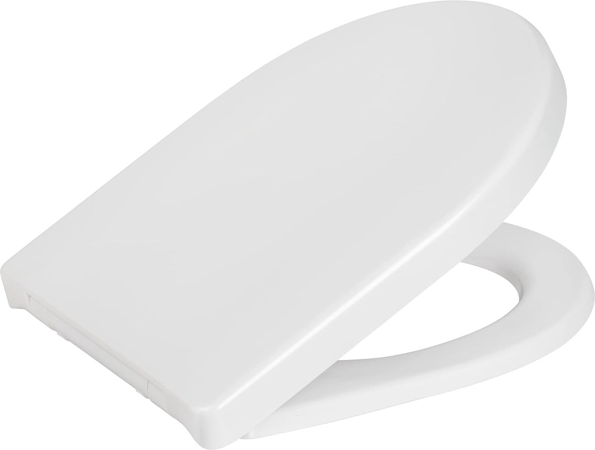 wc-bril Duroplast, toiletbril met softclosemechanisme en snelsluiting voor eenvoudige reiniging 36,5 × 46,5 cm