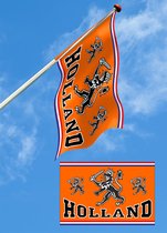 Oranje Vlag Holland met Leeuw 70x100cm | EK 2024 | Nederlandse Vlag | Oranje Versiering