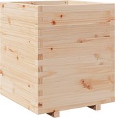 vidaXL - Plantenbak - 60x60x72,5 - cm - massief - grenenhout