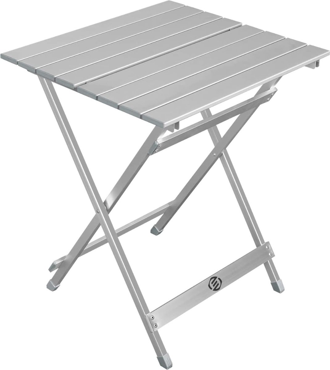 Equivera Bijzettafel Buiten - Bijzettafel Tuin - Salontafel Buiten - Salontafel Tuin - Koffietafel Buiten - Voor Binnen en Buiten - Must Have Voor Jouw Tuin! Zilver