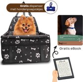 DogSeat Hondenmand Auto - Autostoel Hond Zwart - Autozitje Hond - Kleine tot Middelslag Hond - Automand Hond - Waterdicht en Opvouwbaar