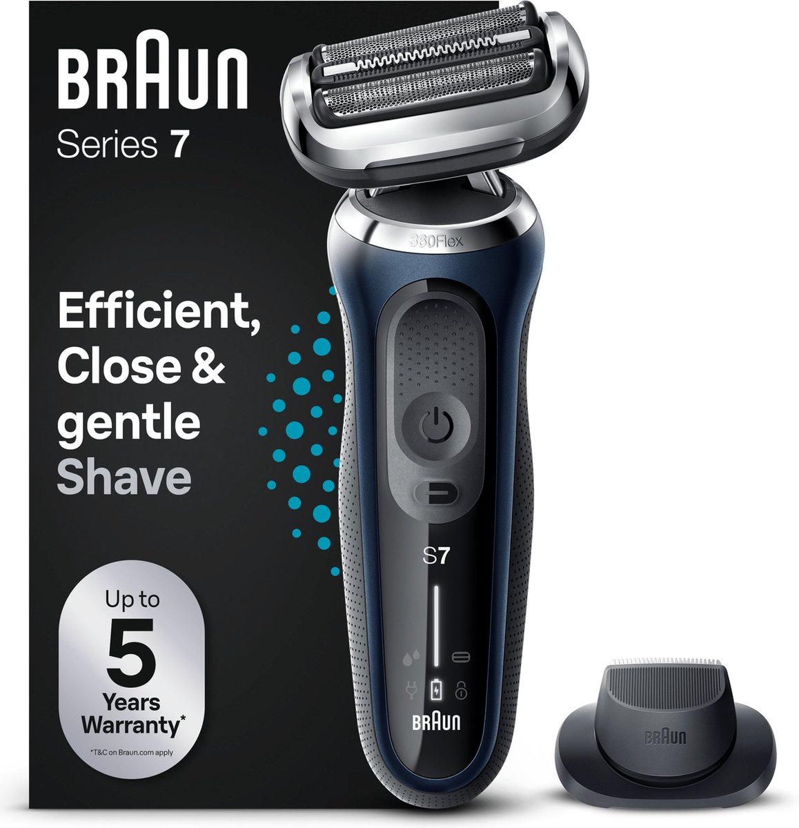 Braun Series 7 71-B1200s - Elektrisch Scheerapparaat Mannen - Met Precisietrimmer - Blauw