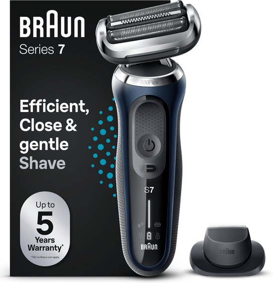 Braun Series 7 71-B1200s - Elektrisch Scheerapparaat - Met Precisietrimmer - Blauw