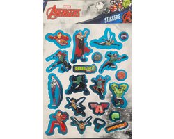 Avengers stickers - 6 stickervellen met Hulk en Iron Man