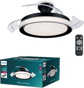 Philips Bliss LED-plafondlamp - met ventilator - zwart