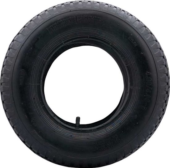 Kruiwagenwiel bandenset buitenband + binnenband - 4.80/4.00x8 - ruitprofiel van M Wave — afbeelding 4