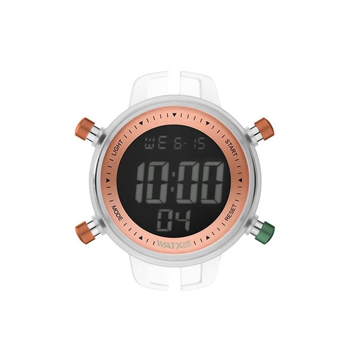WATXANDCO - RWA1161 - Kwarcklok - 43mm - Unisex - Polycarbonaat