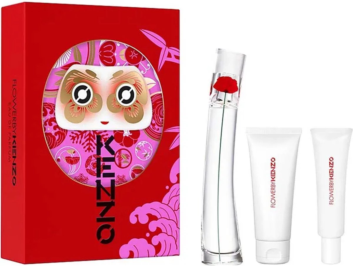 Goedkoopste Kenzo Flower Eau Parfum 50ml Leche Corporal 75ml Crema De Manos 20ml