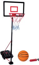 Dunlop Basketbalset - Speelset Junior - In Hoogte Verstelbaar: 165 - 205 cm - Basketbal standaard, bal, pomp