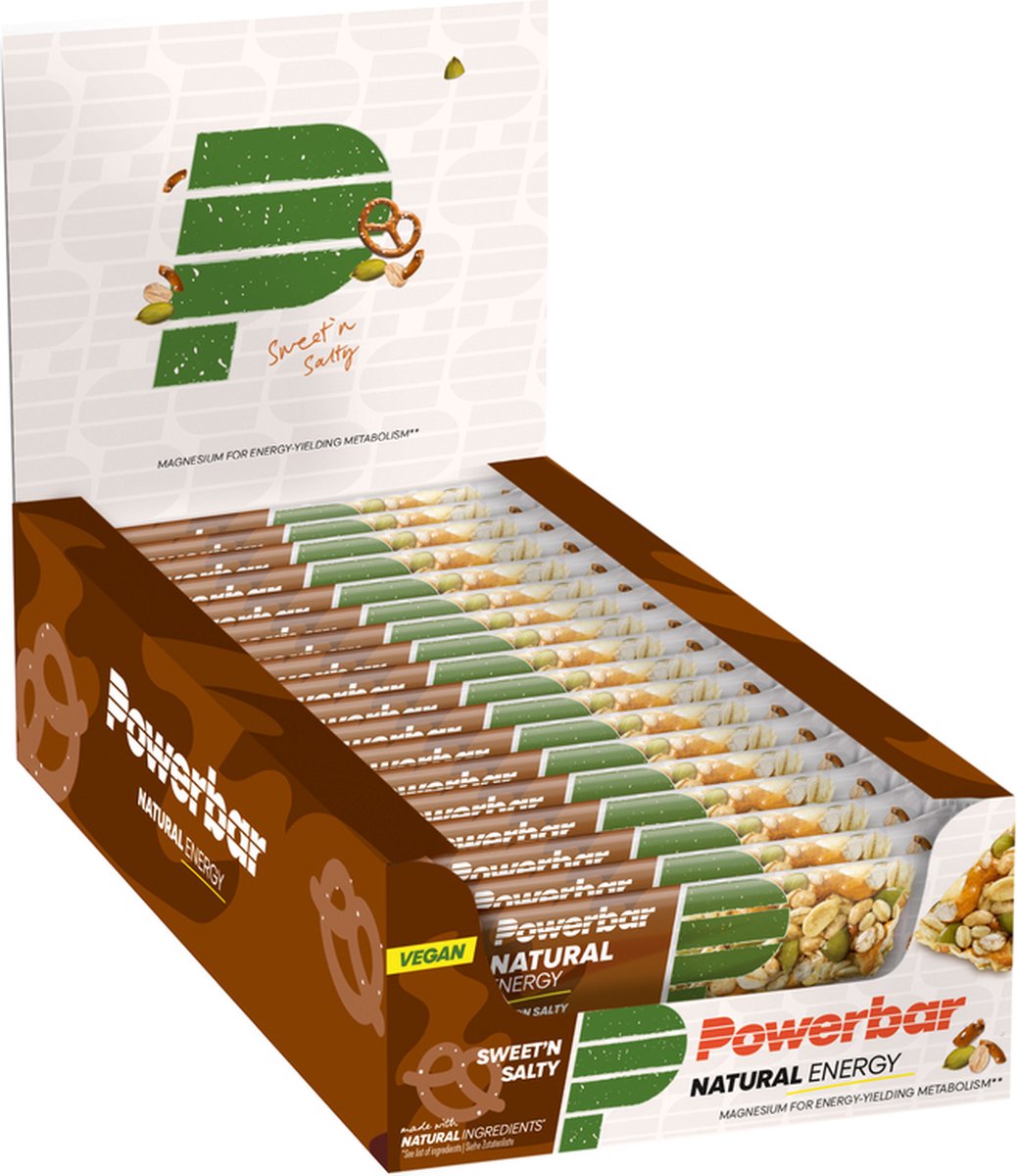 Goedkoopste Powerbar Vegan energiereep | Natural Energy Bar | Sweet 'n Salty - 18x40g