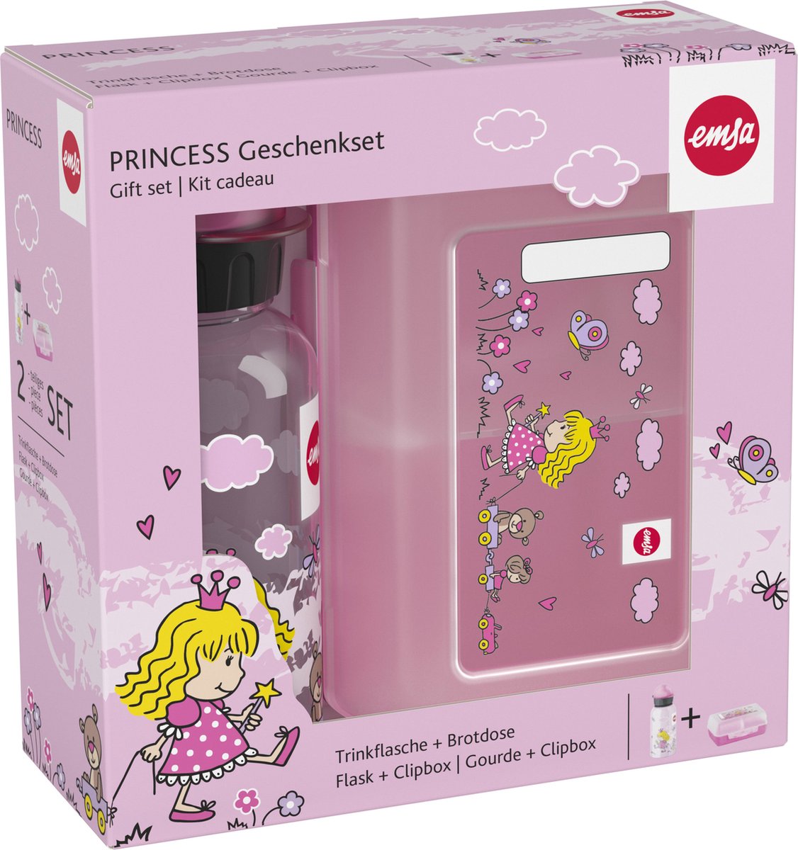 Emsa Kids drinkfles en lunchbox princess