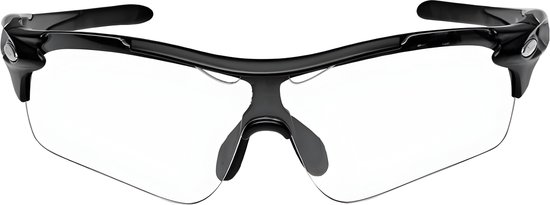 Falkann Race Fotochromatische Fietsbril Set - Sportbril / Zonnebril Met Meekleurende + Gepolariseerde Lens - UV400 - Zwart / Zilver van Merkloos — afbeelding 3