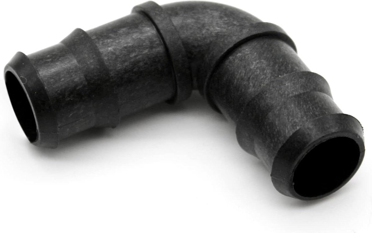 Druipelleboog - 16mm Acetaal - Pak 100 - Tuinslang Irrigatiebuis - Boomgaardirrigatie - Accessoires voor Druppelirrigatie