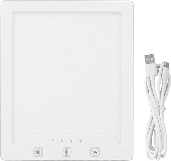 HOSPAOP Lichttherapielamp 10.000 Lux – LED Daglichtlamp Met Dimmer En 3 Kleuren