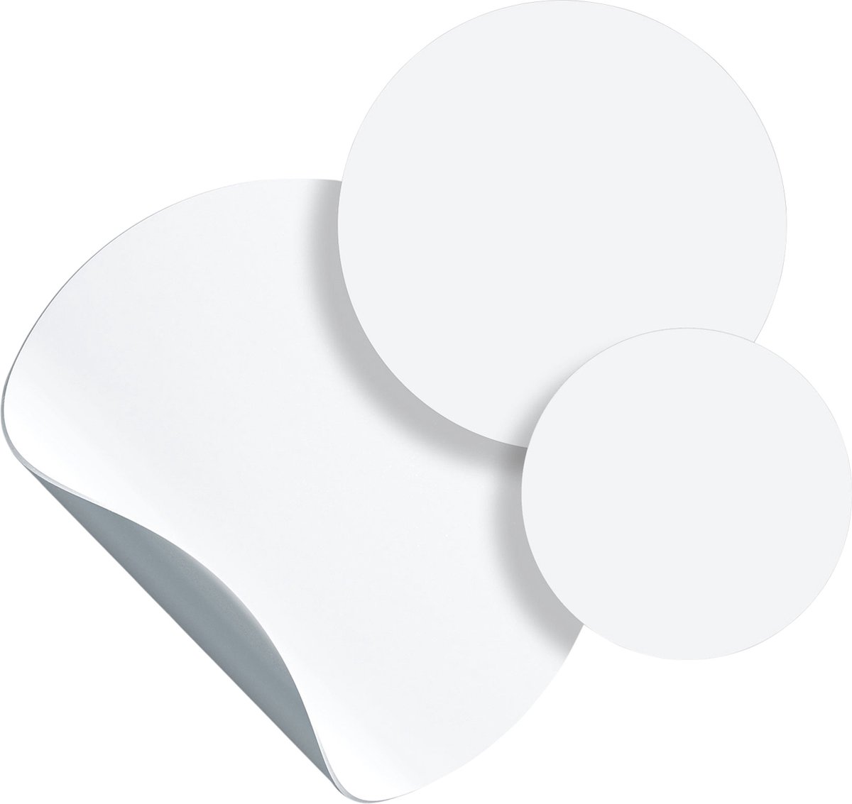 Groovy Magnets Cirkel Magneetstickers – 3 stuks - Wit