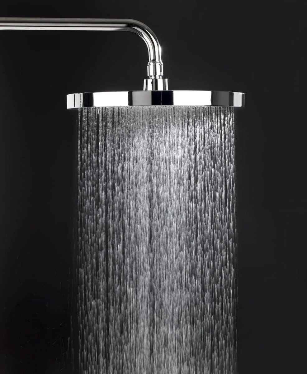 Softwater Duschkopf Chrom-Schwarz - Kalkfilter für weicheres Wasser rain shower head