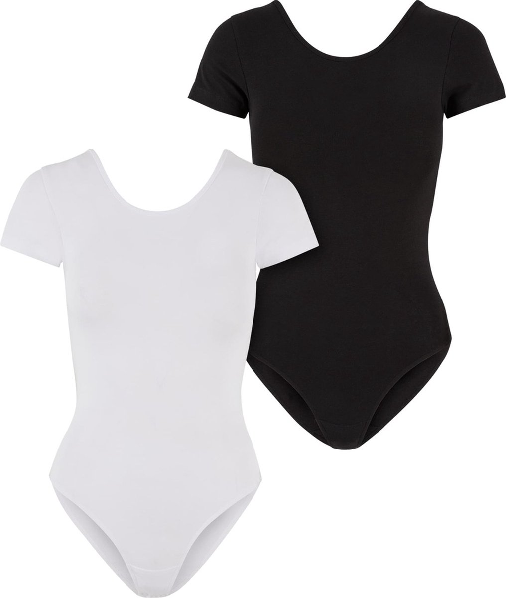 Urban Classics Organic Stretch Jersey 2Pack Bodysuit M Wit