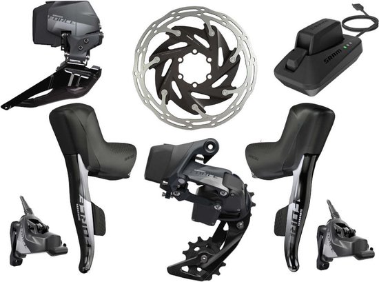 Foto: Sram force etap axs 2 x 12 groepset 6 bolt remschijven