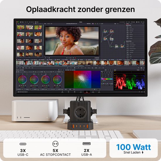 voomy - Dein Lediglich Eine Steckdose Bedarf Dealer | 9-in-1 Steckdosenwürfel mit USB, Mehrfachsteckdosen und Reiseadapter