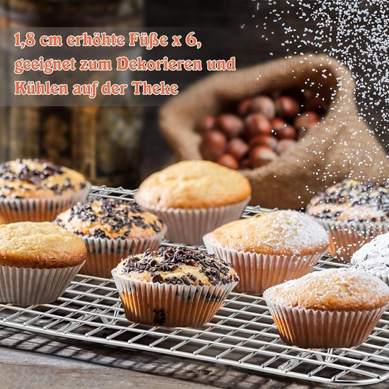 Lily Cook Kp5595 Grille Refroidissement 3 Étages Pâtisserie - Inox 40x25 Cm