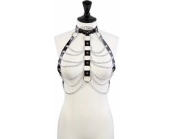 Fixxx - Kettingen Top - Lakleer - One Size - Zwart
