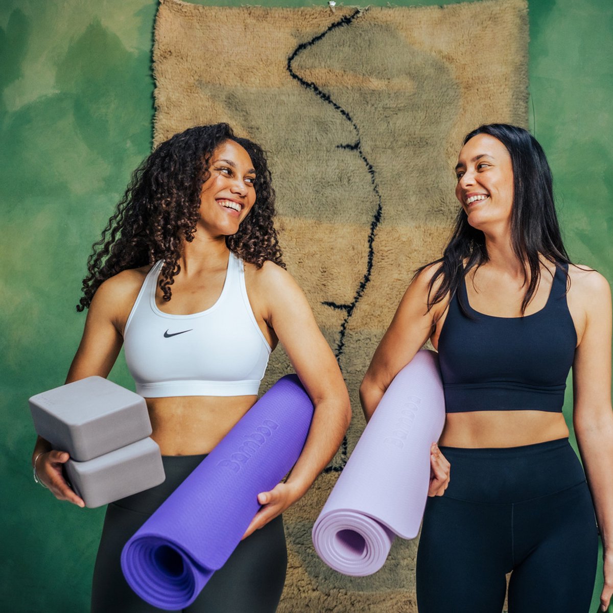 Bamboa Yogamat Paars | 6mm | Anti-Slip | Optimale Grip | Sterke Yoga mat | Makkelijk schoon te houden thumbnail 3