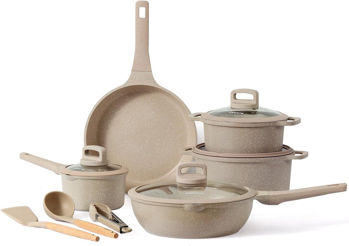 Pannenset - Kookpan met Deksel - Saucepan - Braadpan - Wokpan