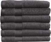 Bol.com Katoenen Handdoeken Antraciet – Set van 3 Stuks – 70 x 140 cm aanbieding