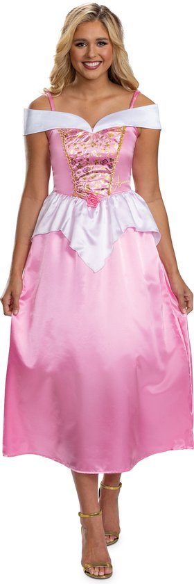 DISNEY Princesse - SLEEPING BEAUTY, robe Aurora Basic Plus, Taille S (4-6), Adultes