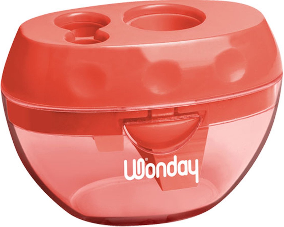 Wonday FTC350063, Handmatige puntenslijper, Rood, Kunststof, 1,7 cm, 6 mm