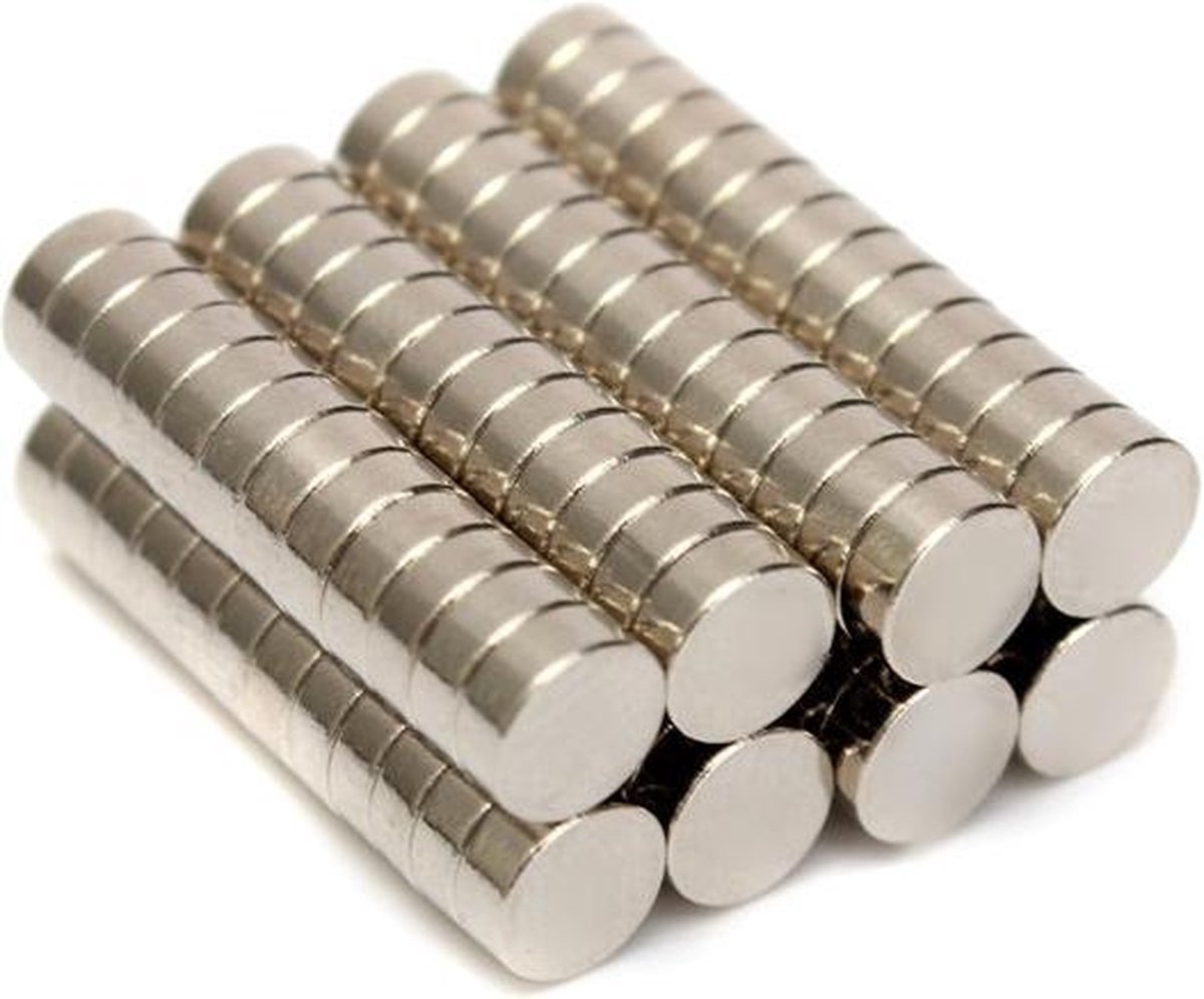 Jumada's - Magneten - 5x2mm - Super Sterk - Neodymium - 50 stuks