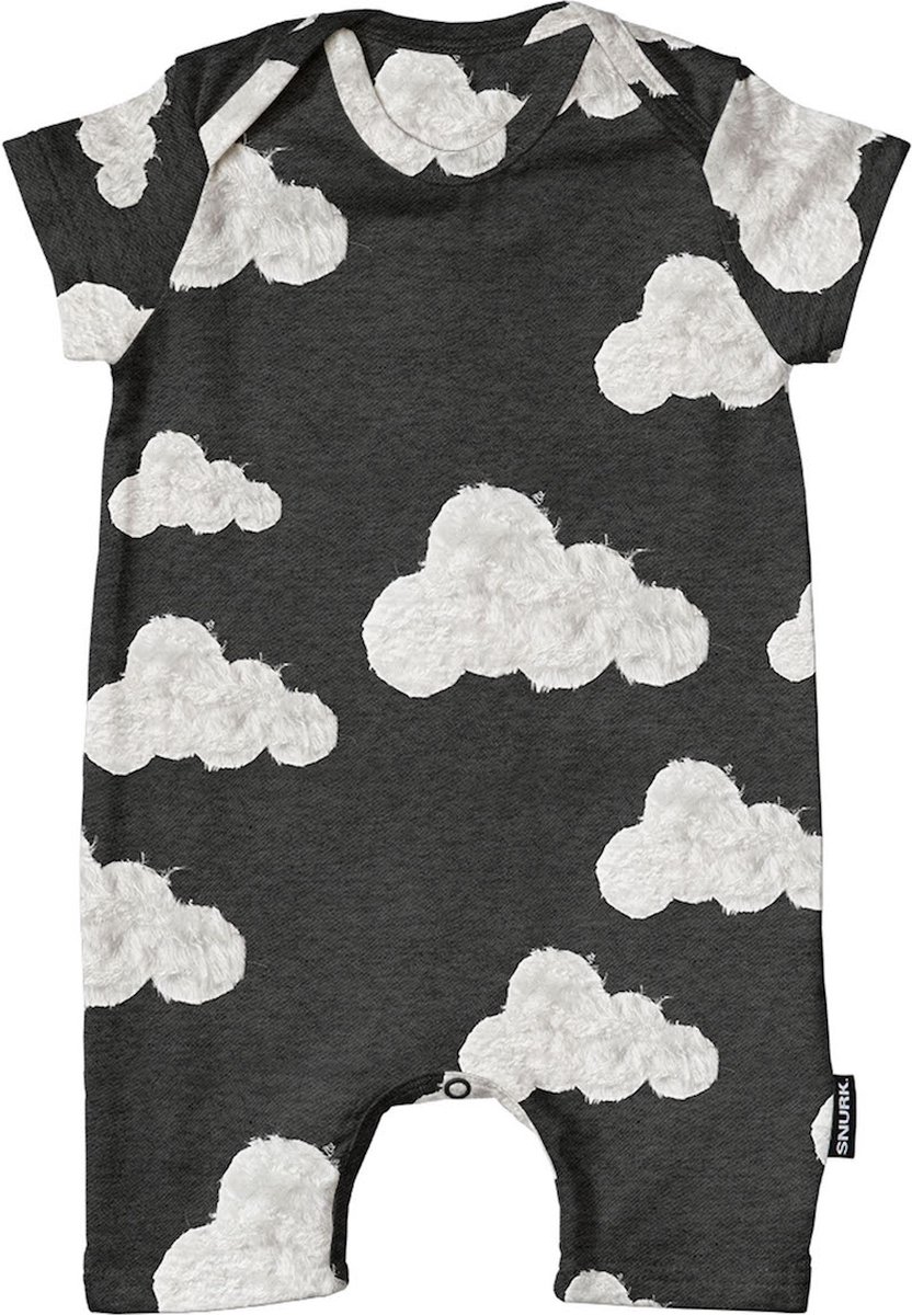 SNURK rompertje Cloud 9 Grey Black maat 74