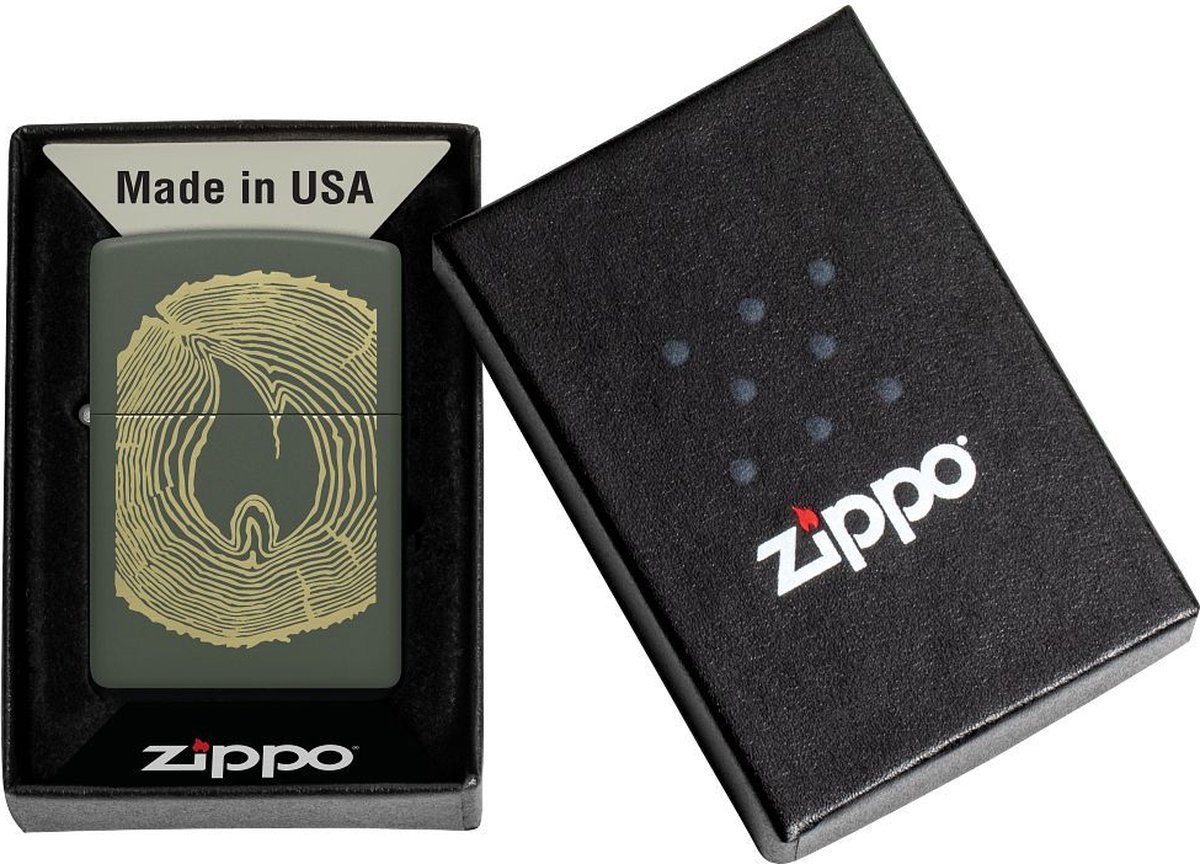 Zippo aansteker Wood Ring Design