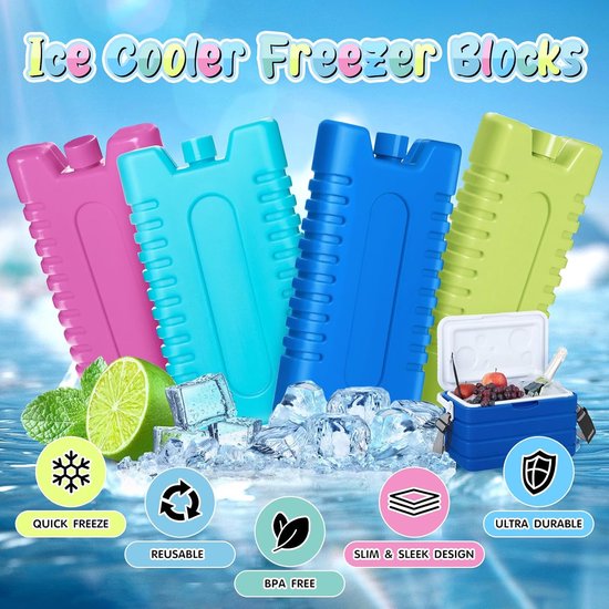 Glaciere Isotherme Blocs De Glace Réutilisables Pour Glacières, Bloc De Glace Portable Pain De Glace Pour Sac Isotherme