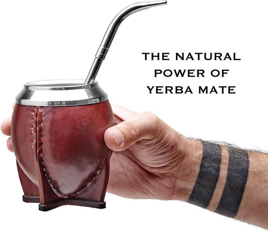 ALLRAM Set da tè in Legno Yerba Gourd Mate Tazza da tè Fatta a Mano in Legno Nat ALLRAM Set da tè in Legno Yerba Gourd Mate Tazza da tè Fatta a Mano in Legno Nat