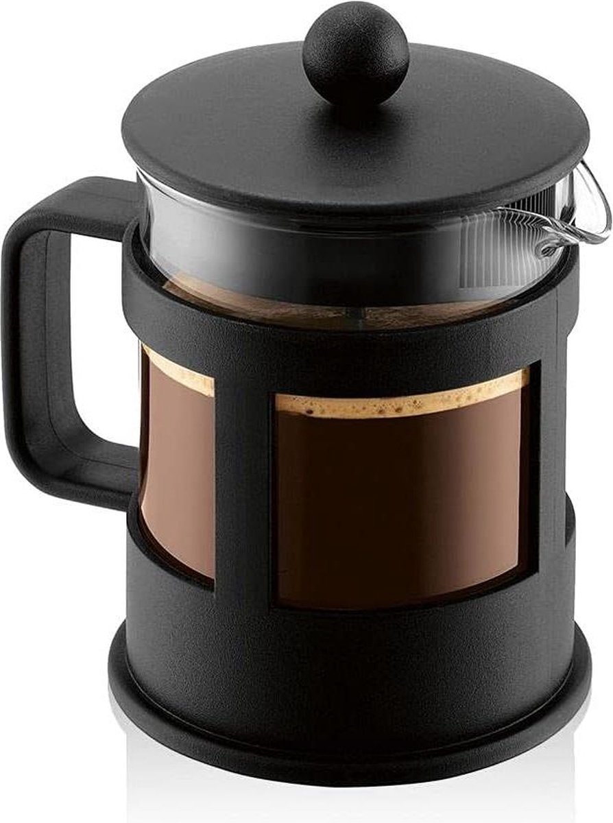 Kenya Koffiemaker 05 Liter Zwart - Bodum - Koffiezetapparaat met Filter stainless steel press