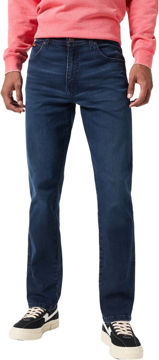 Wrangler Heren Jeans Broeken TEXAS SLIM slim Fit 33W 32L Volwassenen Wild Horse 112352716