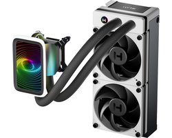 HYTE Thicc Q60 - Vloeistof-koelsysteem processor - afmeting radiator: 240 mm - voor Intel LGA: 1700, 1200, 115x, 2011, 2066 - AMD AM5, AM4, TR4 - 2x THICC FP12 FDB Fans - zwart