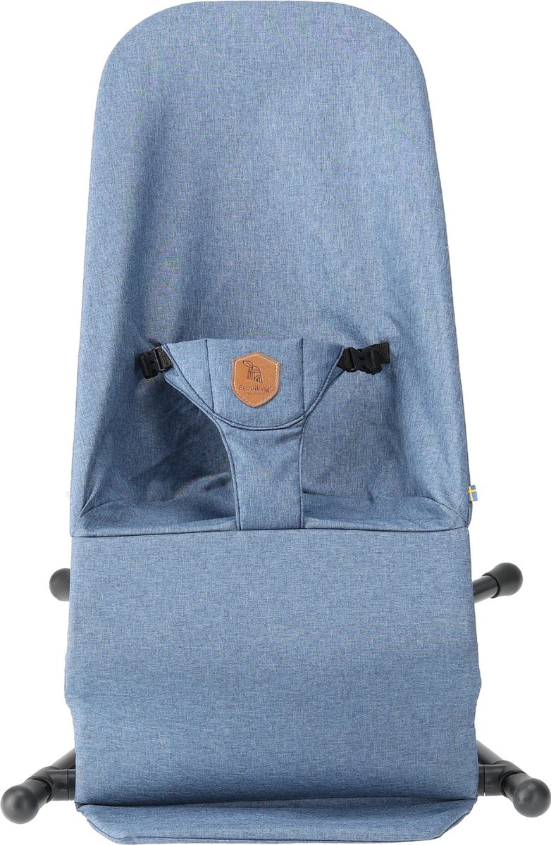 EcoViking Wipstoeltje Baby - Inklapbare Wipper met Speelboog - blauw – foto 2
