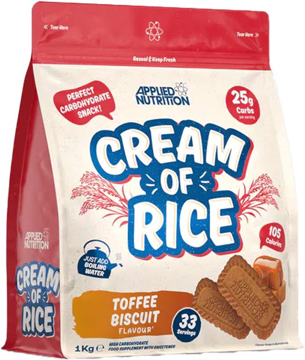 Goedkoopste Cream of Rice 1000gr Toffee Biscuit