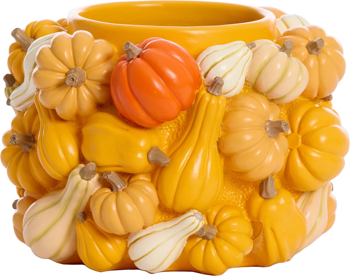 Light & Living Vaas PUMPKIN - Ø28x18cm - Geel