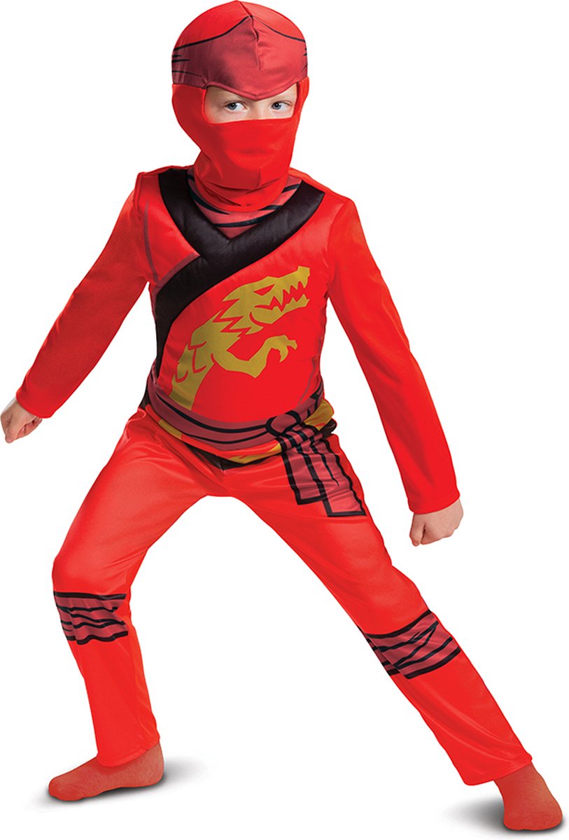 LEGO - NINJAGO, Kai Fancy Aankleden, Maat XS (3T-4T jaar), Jongens