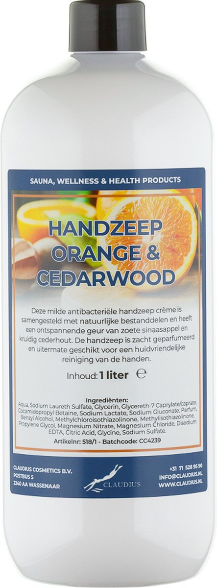 Goedkoopste Handzeep Sweet Orange & Cedarwood 1 liter