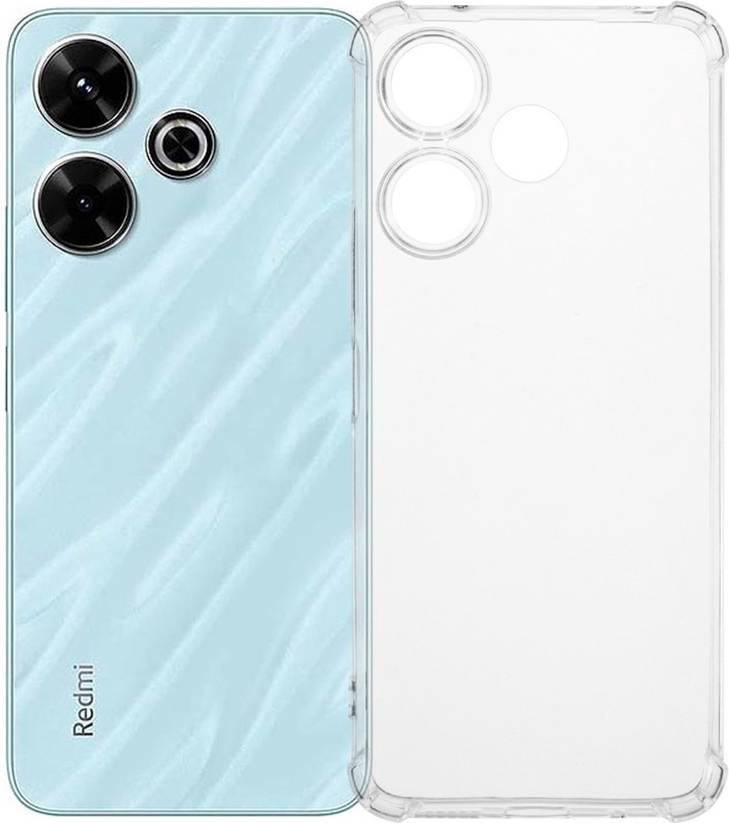 Coverup Hoesje - Geschikt voor Xiaomi Redmi 13 / Poco M6 4G Hoesje - Coverup TPU Back Cover met AirBag Corners - Transparant